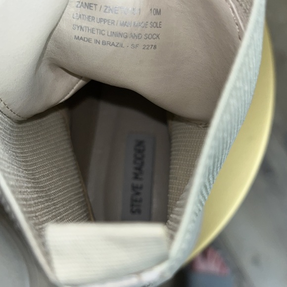 𝗦𝘁𝗲𝘃𝗲 𝗠𝗮𝗱𝗱𝗲𝗻 • Zanet Leather Lug Boots Sand Size 10 - Picture 12 of 14